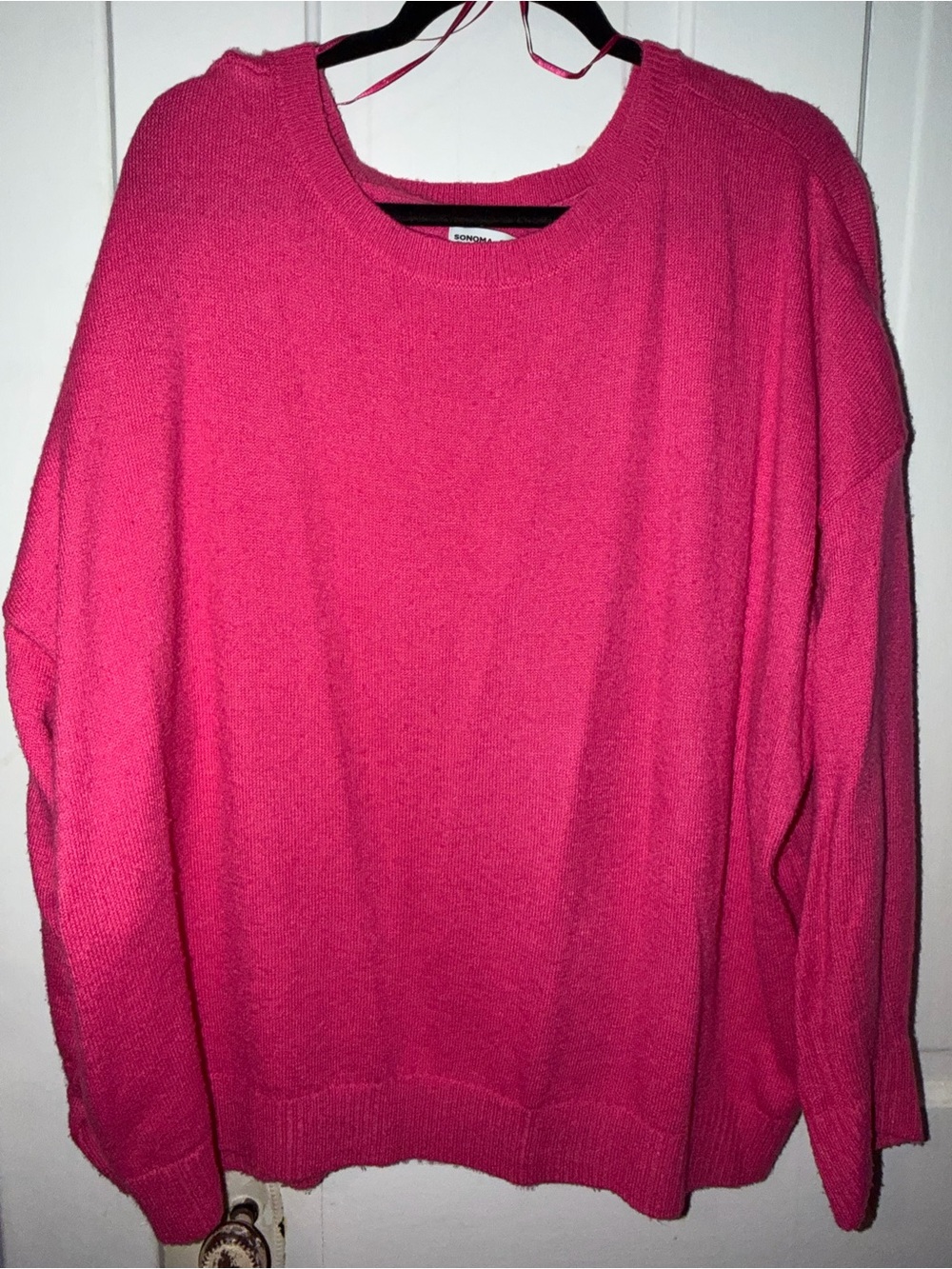 Sonoma Hot Pink Crewneck Sweater